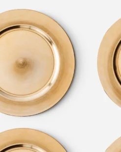 Gold 33cm Set Of 4 Charger Plates -Home Furnishings Store z01lp860502s