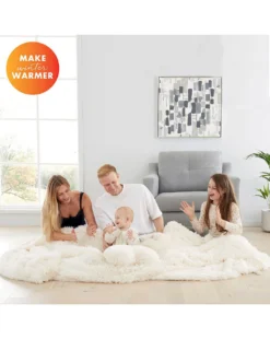 Catherine Lansfield Shaggy Fleece XL Family Throw -Home Furnishings Store z01mm944506s