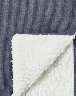 Gray & Osbourn No.3 Corduroy Throw With Sherpa Reverse -Home Furnishings Store z01mw391503s