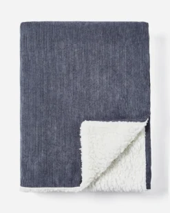 Gray & Osbourn No.3 Corduroy Throw With Sherpa Reverse -Home Furnishings Store z01mw391507s