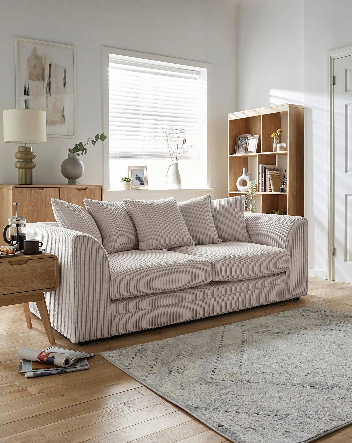 Ferguson Jumbo Cord 3 Seater Sofa 1 Ferguson Jumbo Cord 3 Seater Sofa