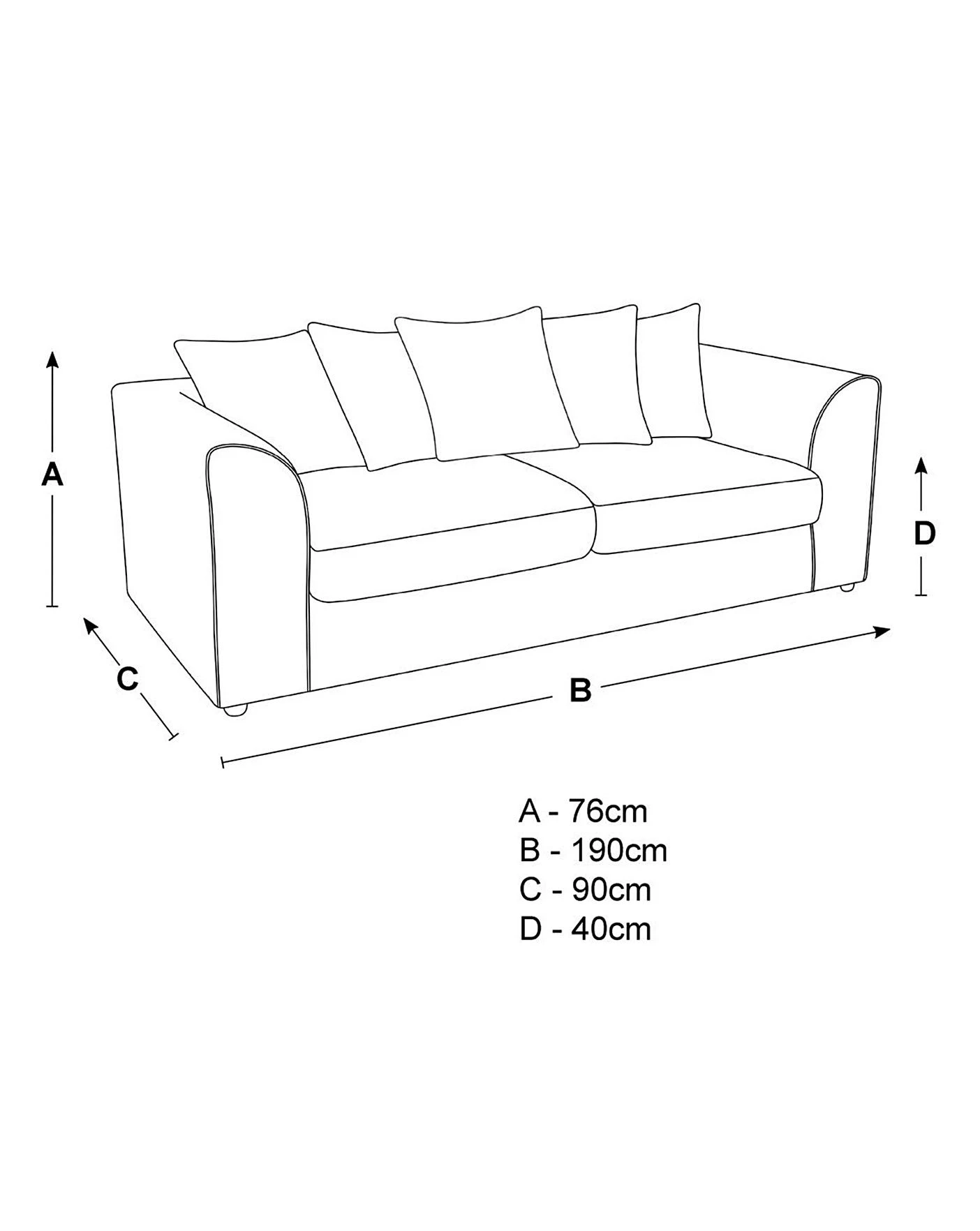 Ferguson Jumbo Cord 3 Seater Sofa 2 Ferguson Jumbo Cord 3 Seater Sofa - Image 2