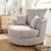 Ferguson Jumbo Cord Swivel Chair