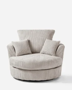 Ferguson Jumbo Cord Swivel Chair -Home Furnishings Store z01mx062505s