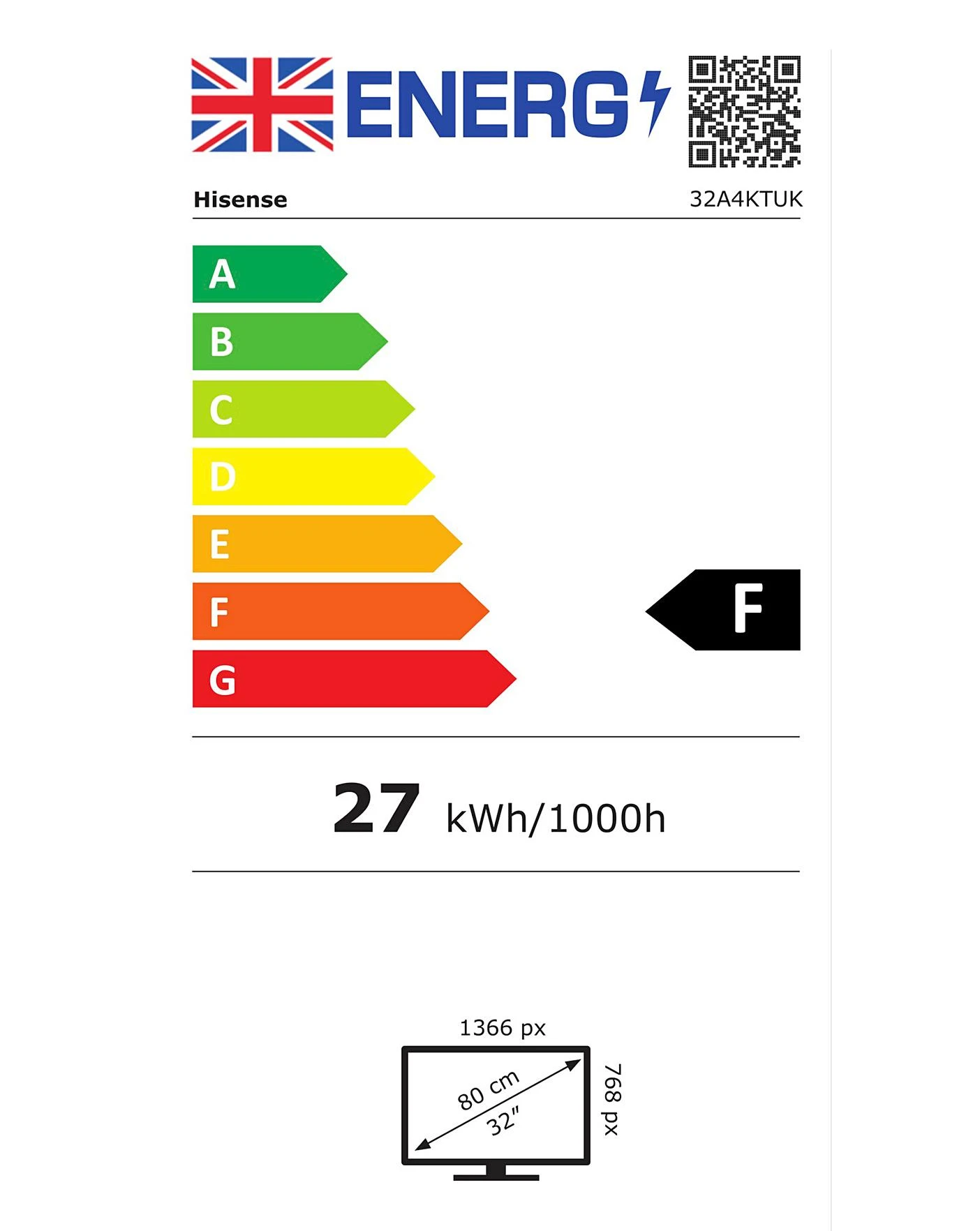 Hisense 32" 32A4KTUK Full HD Smart TV With DTS HD Sound & Freeview Play 2 Hisense 32" 32A4KTUK Full HD Smart TV With DTS HD Sound & Freeview Play - Image 2