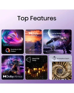 Hisense 43" 43E7KQTUK Smart 4K UHD HDR QLED TV With Dolby Atmos & Doly Vision -Home Furnishings Store z01uv209653s