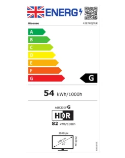 Hisense 43" 43E7KQTUK Smart 4K UHD HDR QLED TV With Dolby Atmos & Doly Vision -Home Furnishings Store z01uv209657s