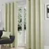 Goodwood Light Filtering Textured Embossed Eyelet Curtain