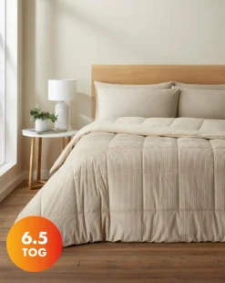 Catherine Lansfield Cosy Cord Extra Large Coverless Duvet 9 Catherine Lansfield Cosy Cord Extra Large Coverless Duvet -Home Furnishings Store z01za310515s