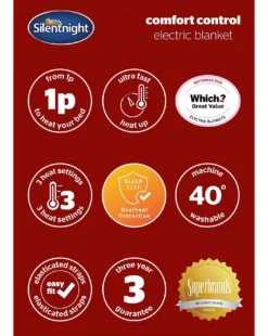 Silentnight Comfort Control Electric Blanket -Home Furnishings Store z01zd111515s