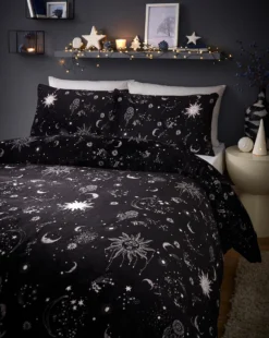 Moons & Stars Fleece Duvet Set