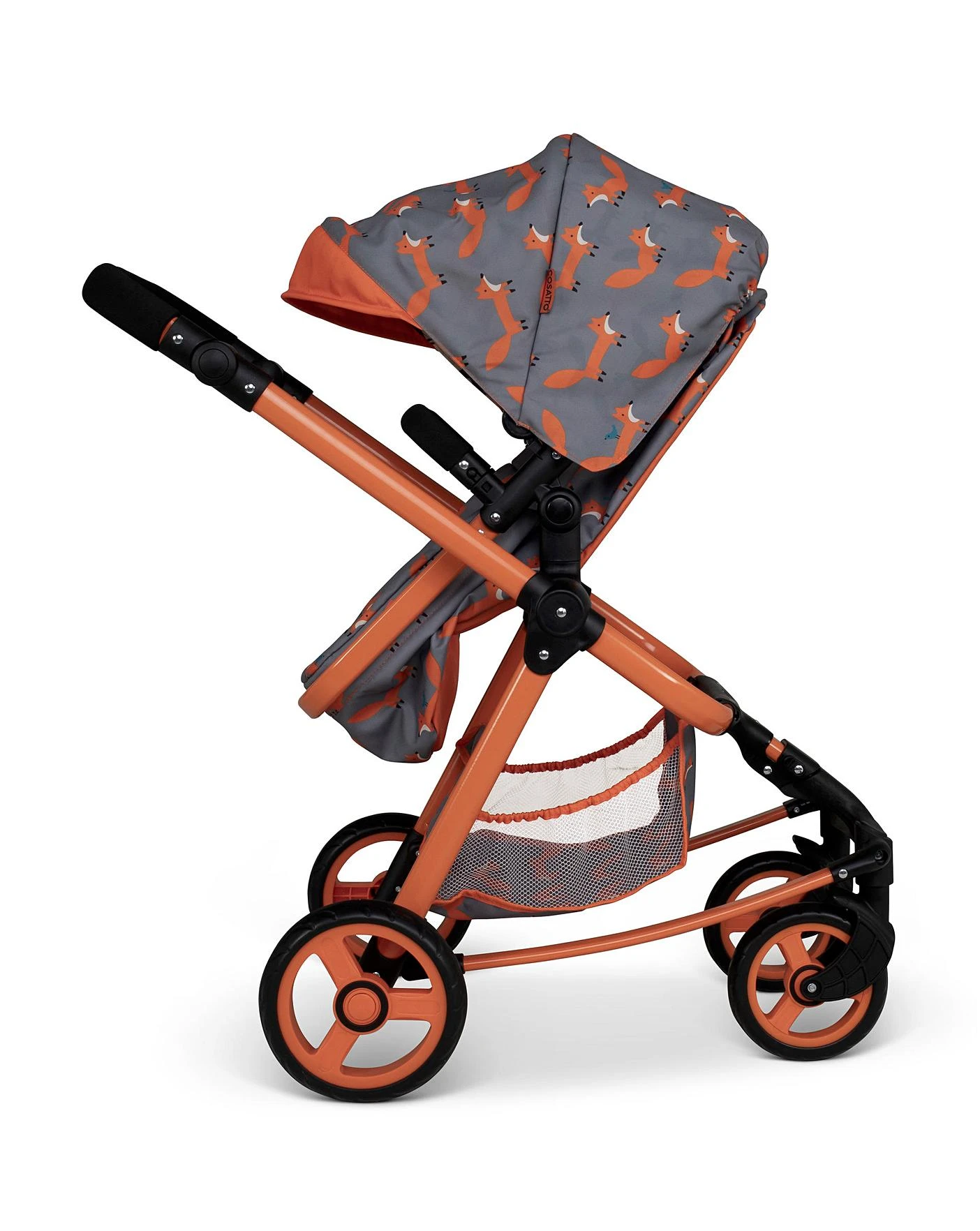 Cosatto Giggle Quad Dolls Pram Charcoal Mister Fox 2 Cosatto Giggle Quad Dolls Pram Charcoal Mister Fox - Image 2