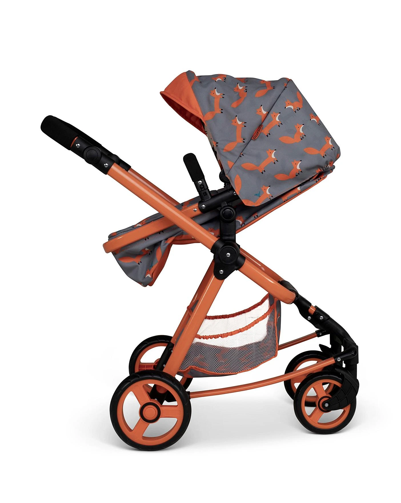 Cosatto Giggle Quad Dolls Pram Charcoal Mister Fox 6 Cosatto Giggle Quad Dolls Pram Charcoal Mister Fox - Image 6