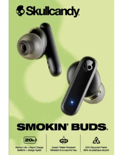 Skullcandy Smokin' Buds True Wireless Earbuds - True Black 19 Skullcandy Smokin' Buds True Wireless Earbuds - True Black -Home Furnishings Store z01zz545509s