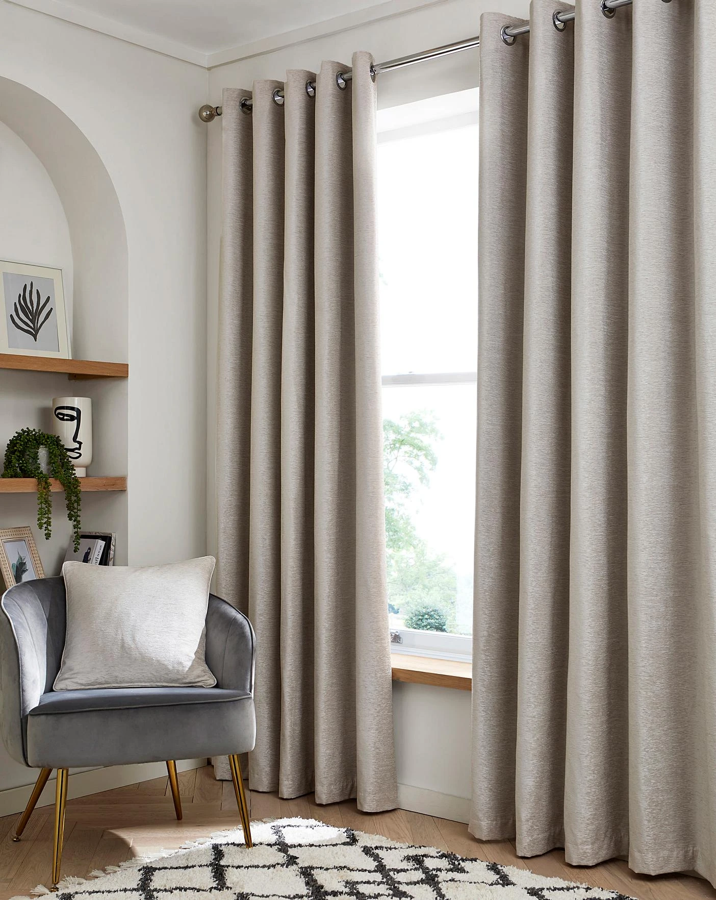 Canterbury Blackout Eyelet Curtains 1 Canterbury Blackout Eyelet Curtains